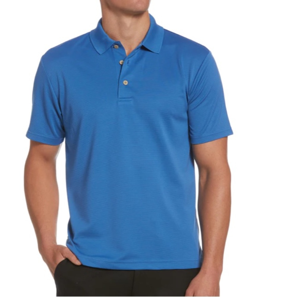 NEW CUBAVERA SOLID TEXTURE POLO SIZE: M
